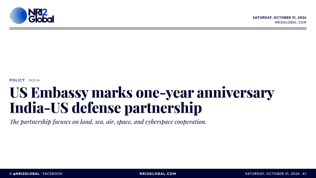 US Embassy marks one-year India-US defense partnership